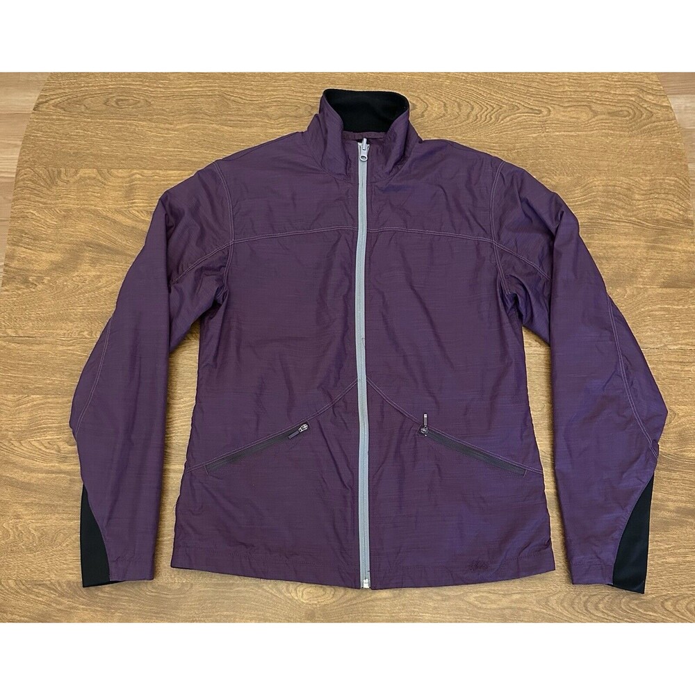 Mountain Khakis Jacket Womens Medium Purple Nylon Lightweight Windbreaker